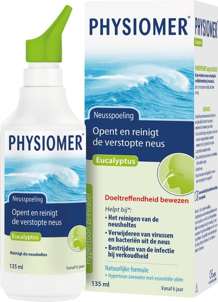 Physiomer Eucalyuptus - Neusspray bij verkoudheid & allergie - Neusdouche - 135 ml