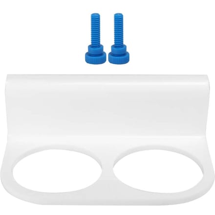 Support de sac filtrant à double trou en acrylique blanc durable pour aquarium, accessoire pour aquarium white