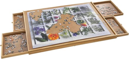 Grote Puzzeltafel met 4 Opbergladen