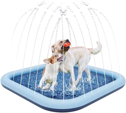 VHV - Sproeimat Vierkant 200 cm - Waterspeelmat met Verstelbare Sproei - Tuin