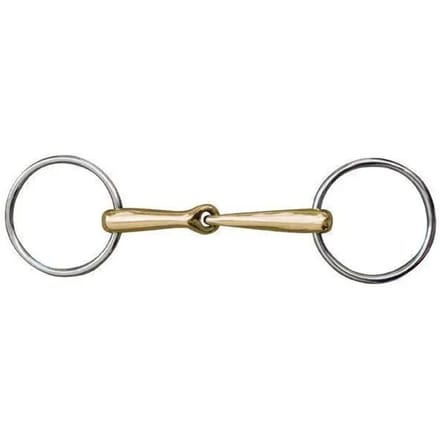 Anatomisch RVS enkelvoudig bit voor paard HKM