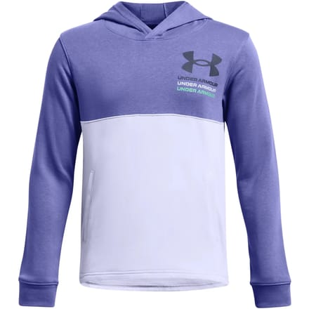 Under Armour Rival Terry Hoodie Paars 10-12 Years Jongens