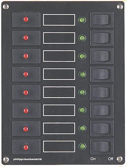 Schakelpaneel, 8-voudig