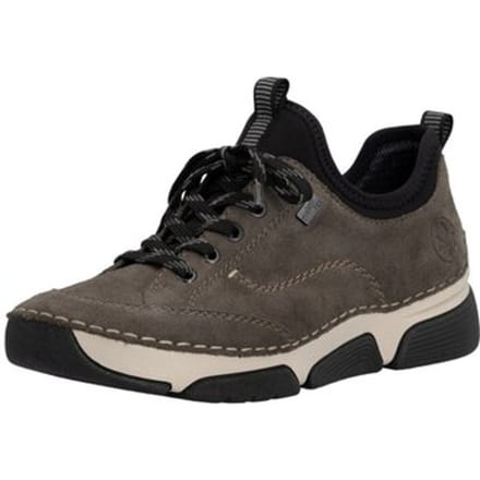 Rieker dames leren lage schoenen grijs 45976-45