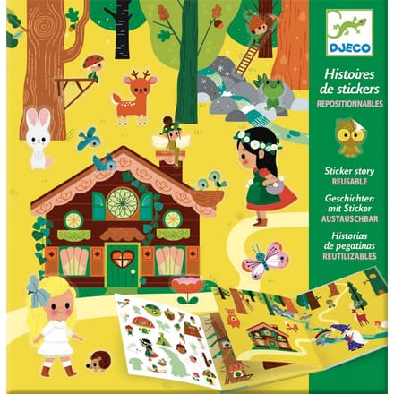 DJECO sticker story Magisch bos 4 jr+