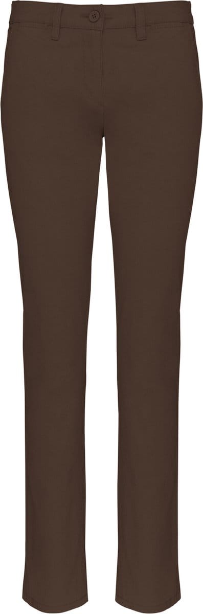 Kariban Dameschinobroek K741 - Chocolate - 46 NL (48 FR)