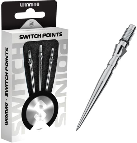 Winmau Switch Point Groove Silver 30 mm