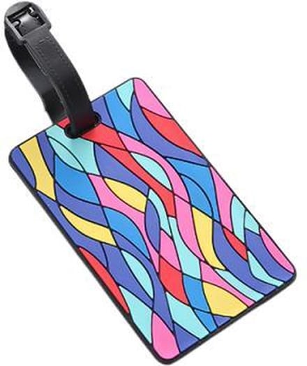 Kofferlabel - Bagagelabel - Koffer - Siliconen - Golfpatroon