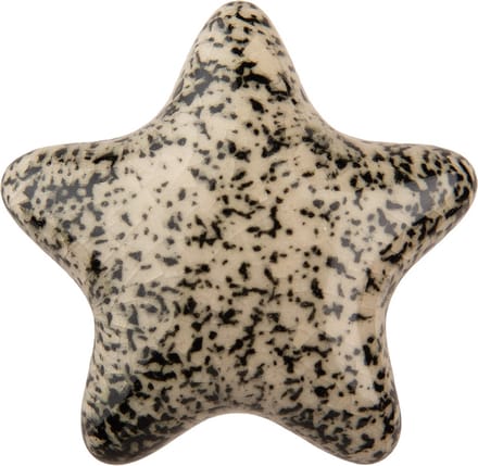 Clayre & Eef Deurknop 4 cm Zwart Keramiek