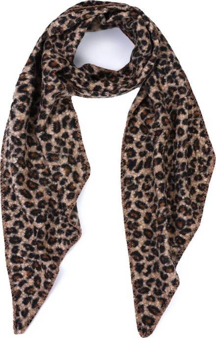 Sjaal Winter Leo Vachtje - Camel - Vachtsjaal - Leopard/Panter/Cheetah