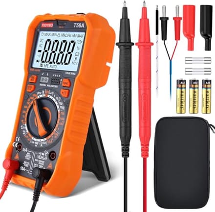 Digitale Multimeter TRMS 9999 - Handmatig Bereik voor AC/DC Metingen