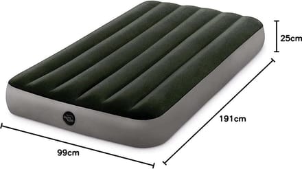 Twin DURA-Beam Prestige Airbed with Battery Pump 64777 - Colourful Design - Intex