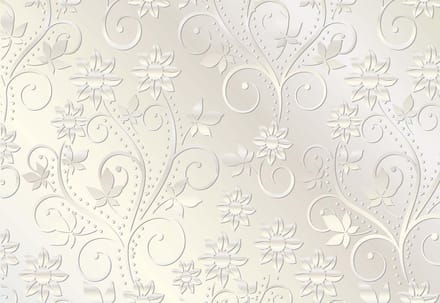 Fotobehang Abstract Pattern Flowers Vintage | PANORAMIC - 250cm x 104cm | 130g/m2 Vlies