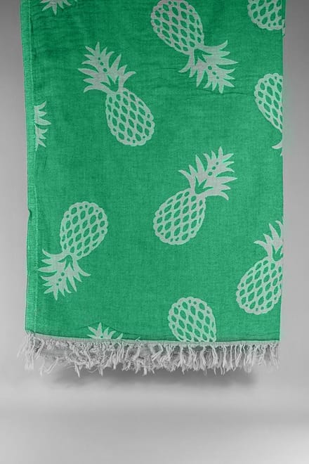Pergamon– Turkse hamamdoek – 100x180 cm – katoen – licht & sneldrogend – groen