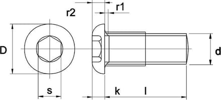 Inbusbout Iso7380 10.9 Bk M5X35Mm Elvz - 200 stuks