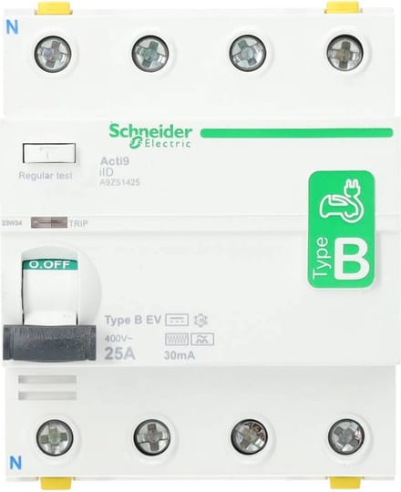 Schneider Electric A9Z51425 A9Z51425 Aardlekschakelaar Voor laadstation B 25 A 0.03 A
