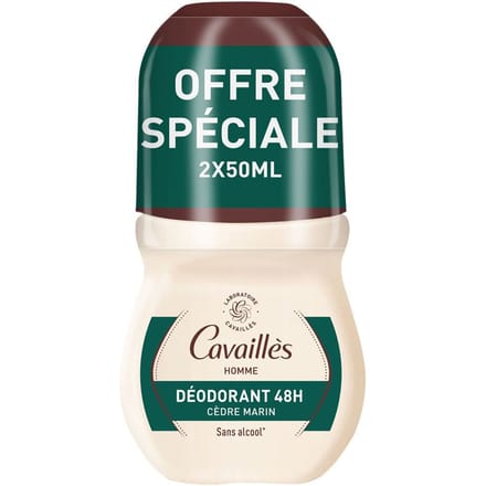 Rogé Cavaillès Dermato 48H Homme Deodorant Roll-On Set van 2 x 50 ml