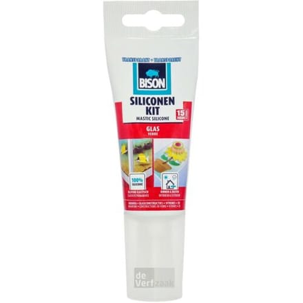 Bison Siliconenkit Glas Tube - Transparant - 60 ml