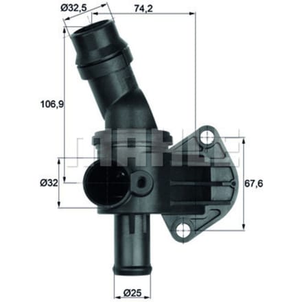 Thermostaat, koelvloeistof MAHLE TI 8 87