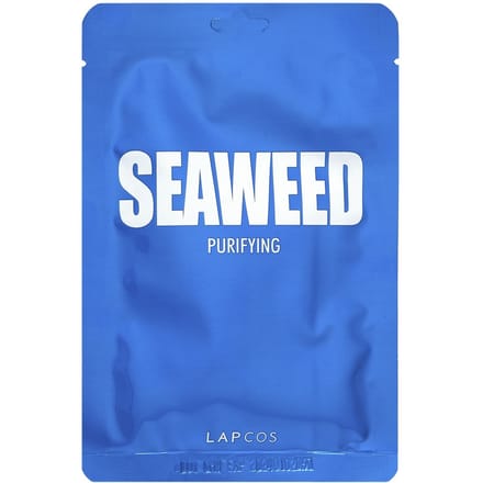 Lapcos, Seaweed Beauty Sheet Mask, Purifying, 25 ml (0.84 fl oz) blue