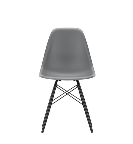 Vitra - DSW Eames Plastic Sidechair - granietgrijs RE - esdoorn zwart - 4 - 6 Wochen