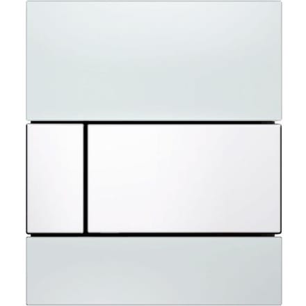 Urinoir Bedieningsplaat TECE Square Glas Wit 10,4x12,4 cm (met witte toetsen)