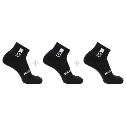 Salomon Everyday Ankle 3-pack, sokken, zwart