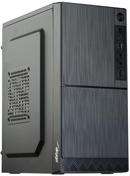 Akyga AK35BK Serie - Micro ATX Behuizing - Zwart - 2xUSB 2.0 - Zonder Voeding