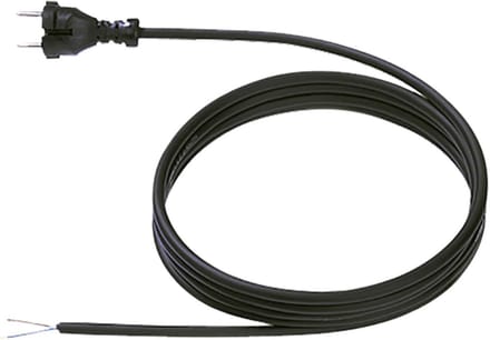 Stekkerklaar Rubber Aansluitkabel 3 Meter Zwart voor Elektrisch Gereedschap