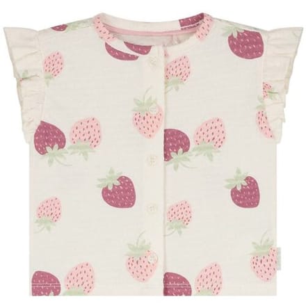 Prénatal newborn shirt - Meisjes - Ivoor wit - Maat 68