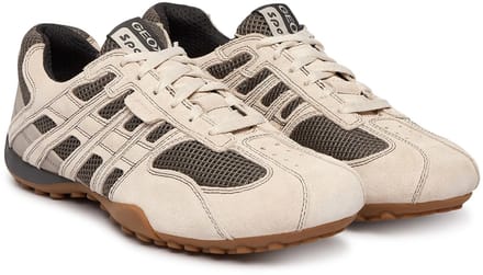 Geox U Snake Original A Leren herentrainers U55MNA 02214 C5V9F grijs