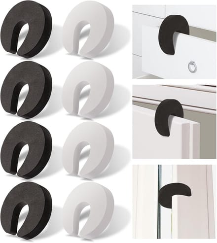 8x Multifunctionele Deurknijpbeschermers - Vingerbescherming & Deurstopper Schuim