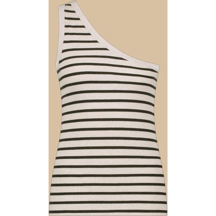 Circle of Trust Blake Top Nero Stripe Maat: XL | Mouwloze Tops Outlet | Dames | Creme