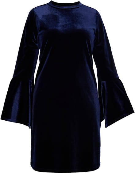 usha Fluwelen mini-jurk