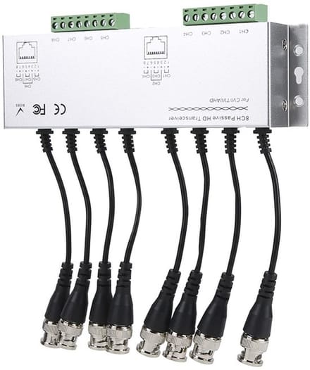 Dailygoody - 8Ch Hd Passieve Video Balun - Male Naar Kabel Converter