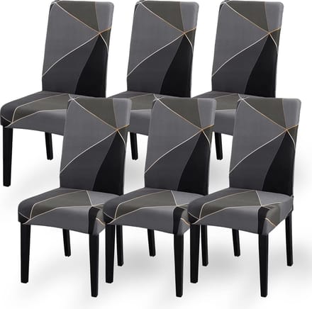 Eetstoelhoezen Set van 6 - Bescherming en Vernieuwing - Geschikt voor Diverse Stoelen