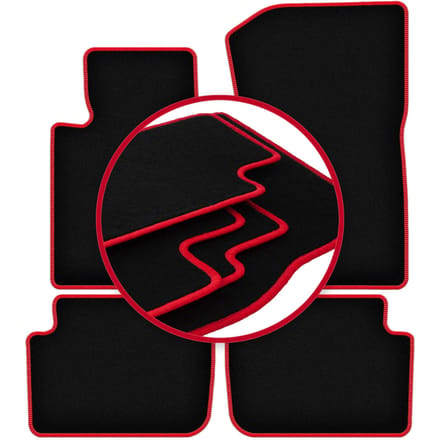 CARLUX-RED automatten voor: BMW X3 E83 SUV (2003-2010)