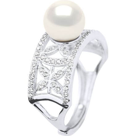 Ring Sieraden - Echte Cultiveerde Zoetwaterparel Rond 8-9 mm