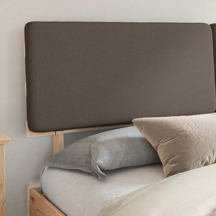 vidaXL - Bedframe - met - Gevoerde - Hoofdbord - Taupe - 180 - x - 200 - cm