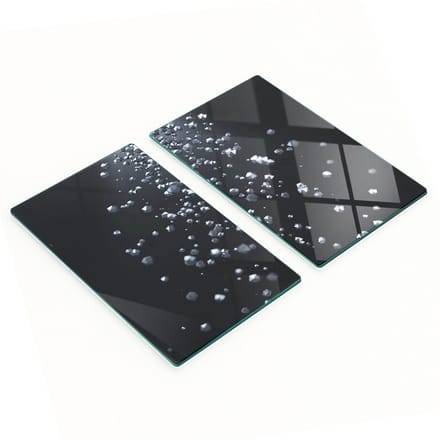 Multifunctionele decoratieve keukenplanken van gehard glas, 3D-formaat, 2x30x52 cm