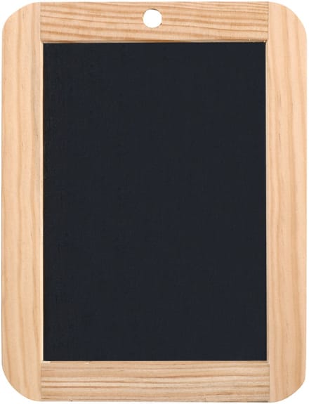 Leisteen schrijfbord, blanco/geruit, 18 x 26 cm.