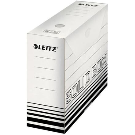 Leitz Opbergdoos 6128-00-01 10 cm x 25.7 cm x 33 cm Karton (dun) Wit, Zwart 10 stuk(s)