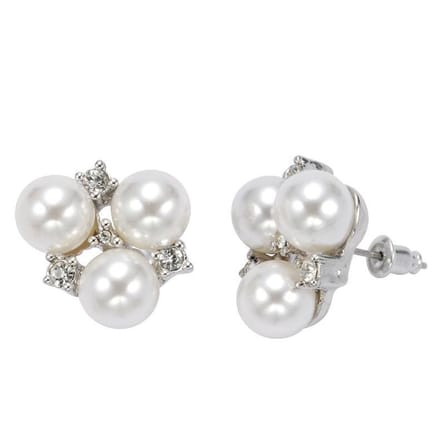 Behave - Oorstekers met parels en steentjes - Elegante accessoires
