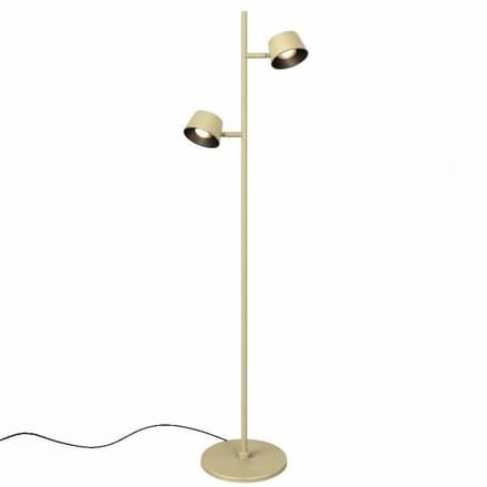 Freelight Vloerlamp Cugino Olijf Groen 2 Lichts incl. Dimmers 140cm