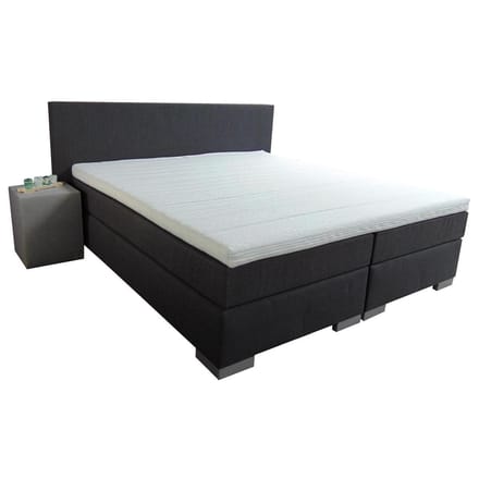 Slaaploods.nl Sara - Boxspring Inclusief Matras - 90x200 cm - Zwart