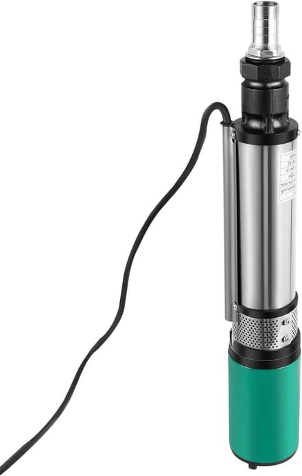 Dieptebronpomp - Bronpomp Waterpomp - Grondwater Onttrekken - Roestvrijstalen Behuizing - 3 m³/uur - Zilver