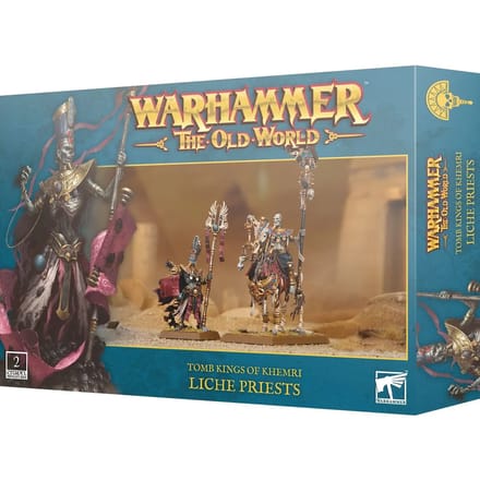 Beeldje Games Workshop Warhammer ToW - Tomb Kings of Khemri Prêtres Liches