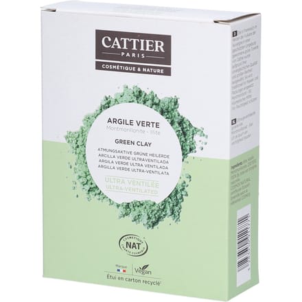Cattier Groene Klei Ultra-Geventileerd 250 Poeder