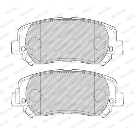 Remblokset FERODO FDB4999, voor