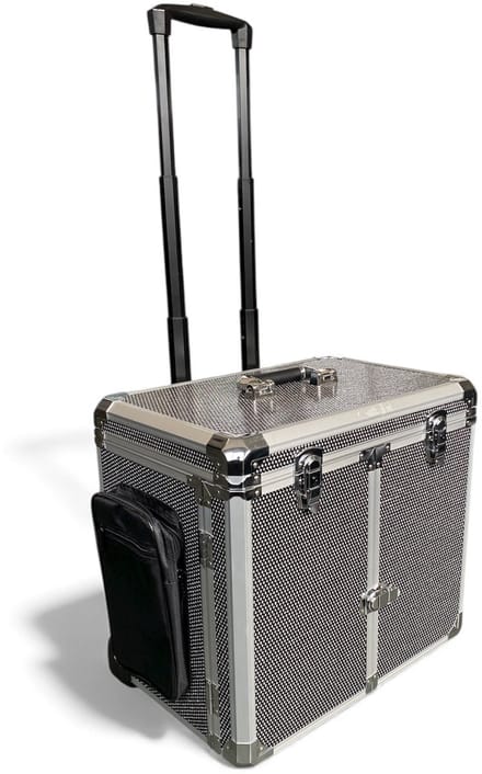 Podostar Pedicure koffer/trolley - Zwart-Bling - op Wielen